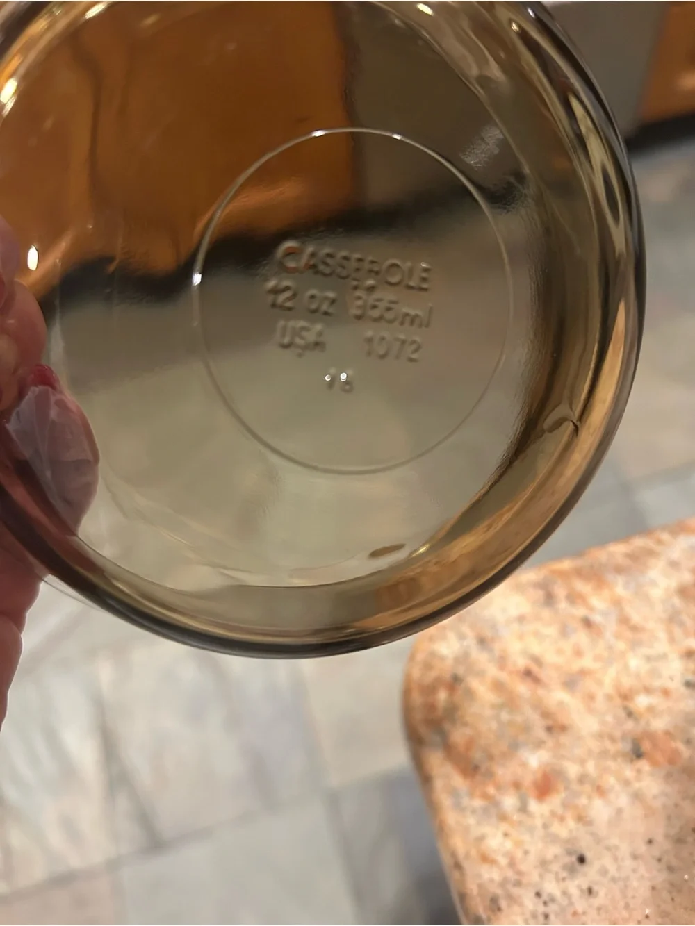 Anchor Hocking#1072 Set of 4 Amber Smoke Glass 12 oz Casserole Dishes 6.25” NWOT